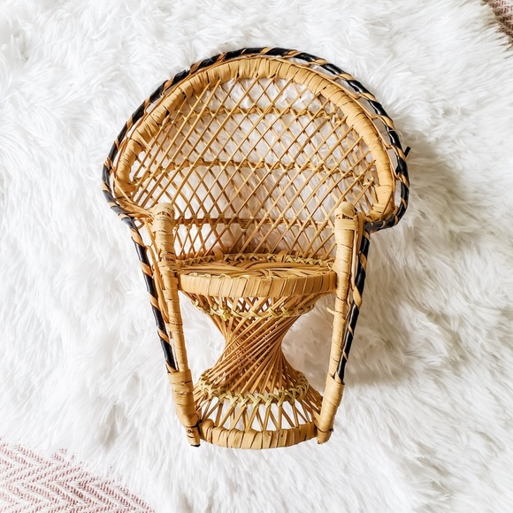 Vintage Other - Vintage Mini Peacock Plant Holder Chair